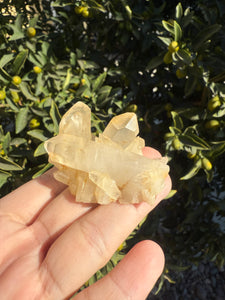 Natural Crystal Cluster with Unique Textures