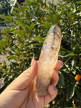 Load image into Gallery viewer, Trigonic Enhydro Quartz from Madagascar,Crystal Point with Water Inclusion,A101
