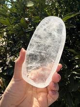 Load image into Gallery viewer, Small Clear Quartz Offering Bowl,Crystal Quartz Altar Bowl,Crystal Tray,B58
