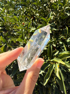 Double Terminated Clear Quartz Crystal Point, Natural Healing Stone, A161