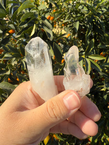 2pcs natural Raw Clear Quartz Point-Clear Quartz Tower-Clear Quartz Cluster