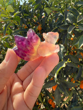 Load image into Gallery viewer, Natural Rainbow Candy Fluorite Fox, Fluorite Nine-Tailed Fox
