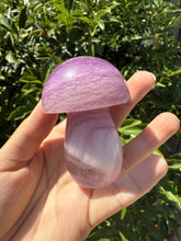 Load image into Gallery viewer, Large Natural Purple White Fluorite Mushroom Crystal, A85
