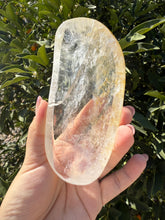 Load image into Gallery viewer, Small Clear Quartz Offering Bowl,Crystal Quartz Altar Bowl,Crystal Tray,B77
