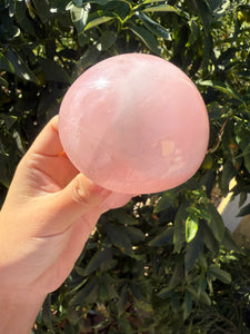 Large Rose Quartz Mushroom Crystal Sculpture