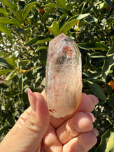 Load image into Gallery viewer, Trigonic Enhydro Quartz from Madagascar,Crystal Point with Water Inclusion,A98
