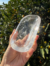 Load image into Gallery viewer, Clear Quartz Offering Bowl,Crystal Quartz Altar Bowl,Crystal Tray,B138
