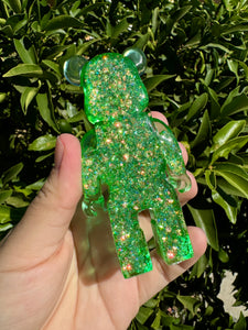 Shiny Mermaid glitter Green toy bear