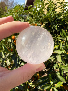 173g Star Rose Quartz Sphere High Quality Rose Quartz Crystal Sphere