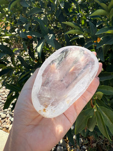Small Clear Quartz Offering Bowl,Crystal Tray,B57