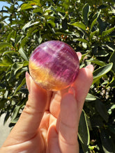 Load image into Gallery viewer, High Quality Candy Fluorite Sphere, Stunning Rainbow Fluorite Ball,A109
