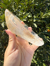 Load image into Gallery viewer, Large Clear Quartz Offering Bowl,Crystal Quartz Altar Bowl,Crystal Tray,B78
