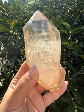 Load image into Gallery viewer, Large Natural Clear Quartz Crystal Point, Raw White Quartz Tower, A76
