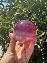 Load image into Gallery viewer, Rainbow Candy Fluorite Sphere, Stunning Rainbow Fluorite Ball,A114
