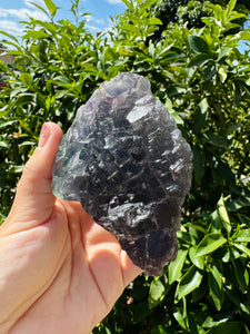 Raw stone Purple Green Cubic Fluorite,Mineral Specimen