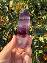 Load image into Gallery viewer, A+ Grade Rainbow Fluorite Tower Point A
