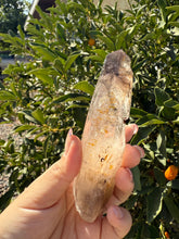Load image into Gallery viewer, Trigonic Enhydro Quartz from Madagascar,Crystal Point with Water Inclusion,A101
