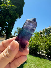 Load image into Gallery viewer, Rainbow Fluorite Crystal Tower Point,Fluorite Tower
