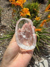 Load image into Gallery viewer, Small Clear Quartz Offering Bowl,Crystal Quartz Altar Bowl,Crystal Tray,B149
