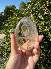 Load image into Gallery viewer, Natural Brazilian Light Smoky Quartz Palm Stone,Meditation Palm Stones,A291
