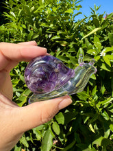 Load image into Gallery viewer, Amethyst Snail Handmade resin sculpture
