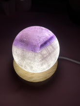 Load image into Gallery viewer, Phantom Amethyst Crystal Sphere
