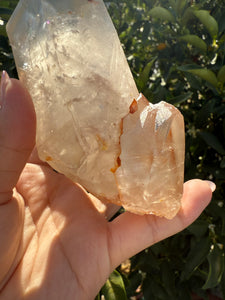 Large Natural Clear Quartz Crystal Point, Raw White Quartz Tower, A76