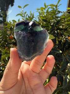 Raw Blue Fluorite Stone,98g