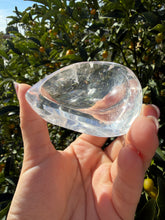 Load image into Gallery viewer, Mini Clear Quartz Offering Bowl,Crystal Quartz Altar Bowl,Crystal Tray,B131
