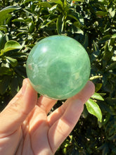 Load image into Gallery viewer, Green Fluorite Crystal Ball – Natural Healing Stone Sphere
