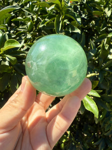 Green Fluorite Crystal Ball – Natural Healing Stone Sphere