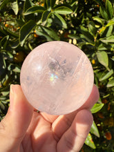 Load image into Gallery viewer, 173g Star Rose Quartz Sphere High Quality Rose Quartz Crystal Sphere
