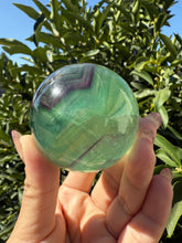 Load image into Gallery viewer, High Clarity Green Fluorite Sphere – Polished Crystal Ball, A104
