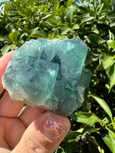 Load image into Gallery viewer, Green Cubic Fluorite fluorite cluster, fluorite Mineral Specimen D
