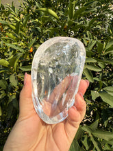 Load image into Gallery viewer, Small Clear Quartz Offering Bowl,Crystal Quartz Altar Bowl,Crystal Tray,B74
