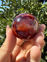 Load image into Gallery viewer, High Quality Fire Quartz Sphere,Premium Hematoid Quartz Crystal Ball,A102

