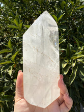 Load image into Gallery viewer, 3.42lb Clear Quartz Crystal Tower Point – High Clarity Polished Stone, A56
