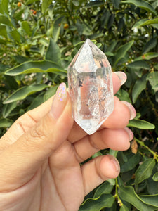 Natural Enhydro Quartz Crystal with Moving Water Bubble,A128