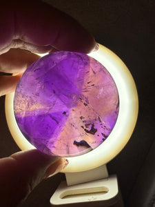 Top quality Chevron Amethyst Sphere,Amethyst Crystal Ball, Davis Effect,A73