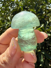 Load image into Gallery viewer, Small Green Kelp Fluorite Mushroom Carving-Fluorite Gemstone Mushroom,A139
