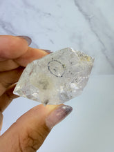 Load image into Gallery viewer, High Luster Enhydro Quartz w/ Moving Bubble &amp;/or Carbon/Black Inclusions,A496
