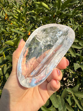 Load image into Gallery viewer, Small Clear Quartz Offering Bowl,Crystal Quartz Altar Bowl,Crystal Tray,B74
