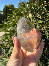 Load image into Gallery viewer, Natural Brazilian Light Smoky Quartz Palm Stone,Meditation Palm Stones,A291
