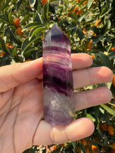 Load image into Gallery viewer, A+ Grade Rainbow Fluorite Tower Point A
