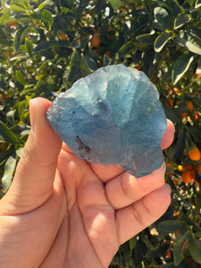 Raw Blue Fluorite Stone,101.6g