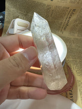 Load image into Gallery viewer, Shiny rainbow Clear Quartz Point  - Chunky Clear Quartz Mini Tower
