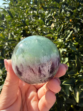 Load image into Gallery viewer, Natural Feather Fluorite Sphere,Snowflake Quartz Crystal Fluorite Ball,A222
