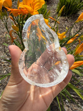 Load image into Gallery viewer, No perfect On Sale!Natural Clear Quartz Gourd Flame Dish,Crystal Tray,B154
