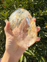 Load image into Gallery viewer, Large Clear Quartz Offering Bowl,Crystal Quartz Altar Bowl,Crystal Tray,B78
