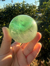 Load image into Gallery viewer, Natural Green Fluorite sphere
